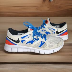 Nike Free Run 2 White Photo Blue Red Black Sneakers Men's 11.5 Shoes DX1794-100